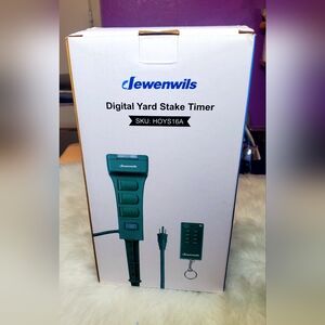 Dewenwils Green Digital Yard Stake Timer